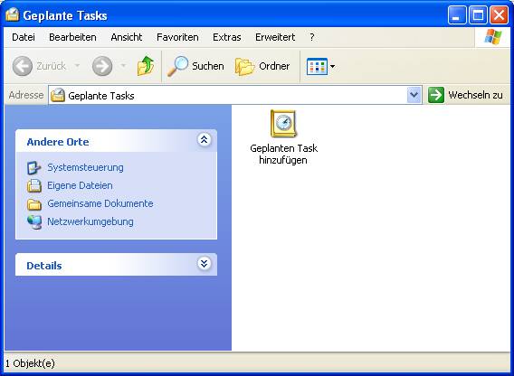 Windows XP - Geplante Tasks
