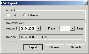 CSV-Export