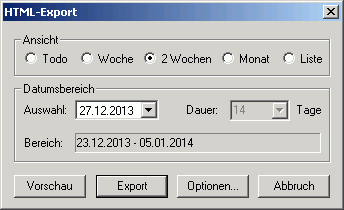 HTML-Export