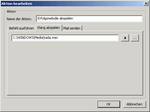 Aktion Sound abspielen