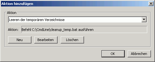 Aktion hinzufgen