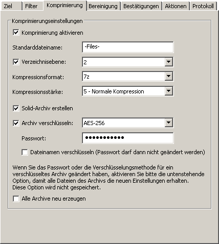 Reiter Komprimierung